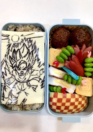ドラゴンボール 孫悟天キャラ弁オブラート-レシピのメイン写真