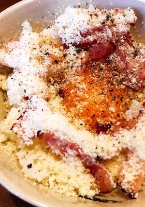 ベーコンとチーズの卵かけご飯-レシピのメイン写真