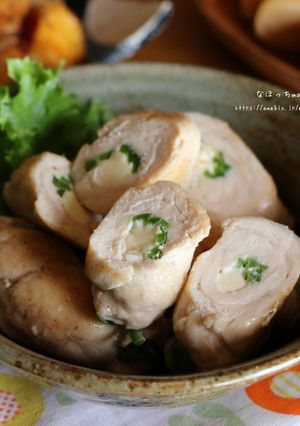 ピーマンチーズのササミロール☆簡単おかず-レシピのメイン写真