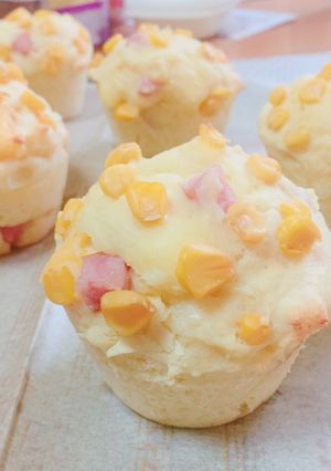 卵なし!HMで簡単ふわふわお惣菜マフィン-レシピのメイン写真