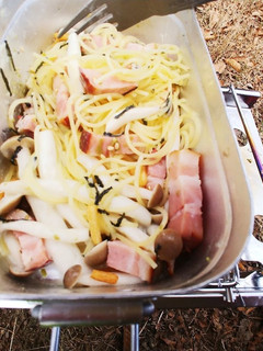 お茶漬け海苔マヨでメスティン山パスタ-レシピのメイン写真