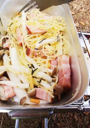 お茶漬け海苔マヨでメスティン山パスタ-レシピのメイン写真
