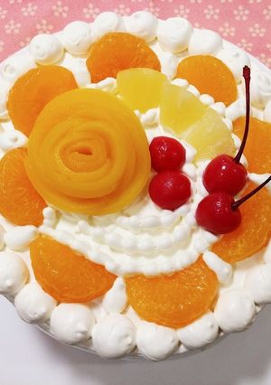フルーツデコレーションケーキpart4-レシピのメイン写真