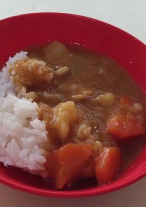 お餅入りカレー-レシピのメイン写真