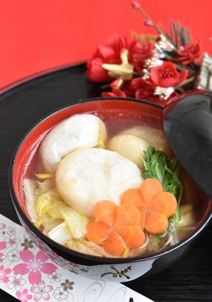 鶏肉と白菜のお雑煮【お正月】-レシピのメイン写真
