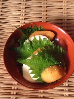 青シソと柿のカプレーゼ-レシピのメイン写真