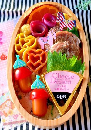 豚肉ロール のっけ弁当 簡単 詰め方-レシピのメイン写真