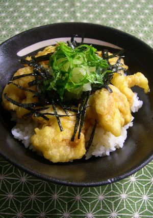 コロコロかしわ天丼-レシピのメイン写真