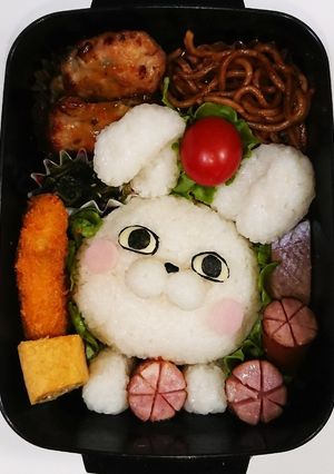 キャラ弁♪うさぎ100%-レシピのメイン写真