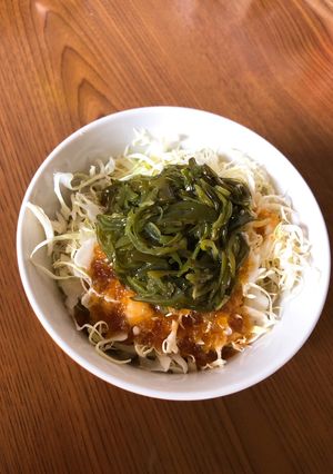 簡単うますぎ腸内環境改善！めかぶサラダ！-レシピのメイン写真
