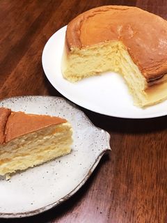 糖質制限 ふわふわスフレチーズケーキ☆-レシピのメイン写真
