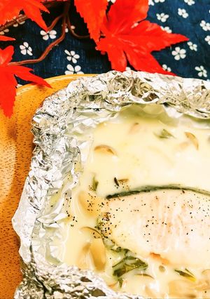【トースター】秋鮭のチーズホイル焼き-レシピのメイン写真