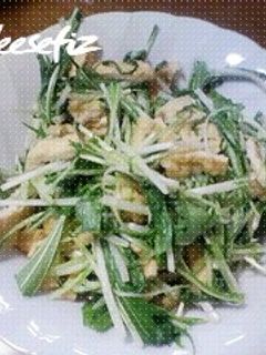 しゃきしゃき!水菜炒め-レシピのメイン写真