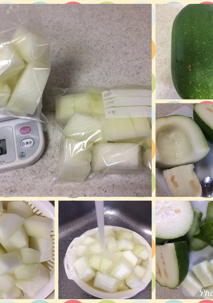 冬瓜の冷凍保存-レシピのメイン写真