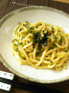 5分でご飯★ツナとネギの麺つゆ焼きうどん-レシピのメイン写真