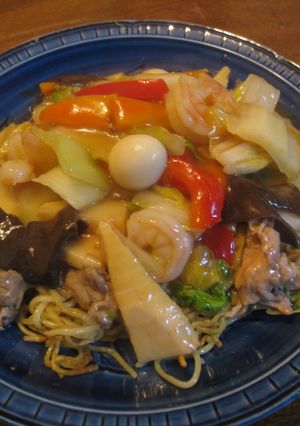 本格中華　五目あんかけやきそば(中華飯）-レシピのメイン写真
