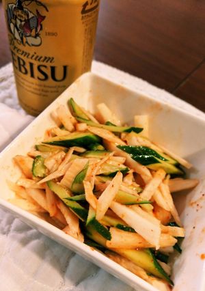 万能エバラキムチの素！山芋きゅうり和え-レシピのメイン写真