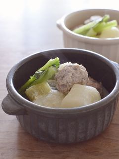 肉団子と蕪の豆乳クリーム煮-レシピのメイン写真