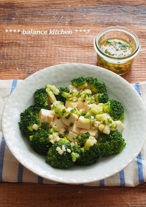 ぬか漬けドレッシングの豆腐サラダ-レシピのメイン写真