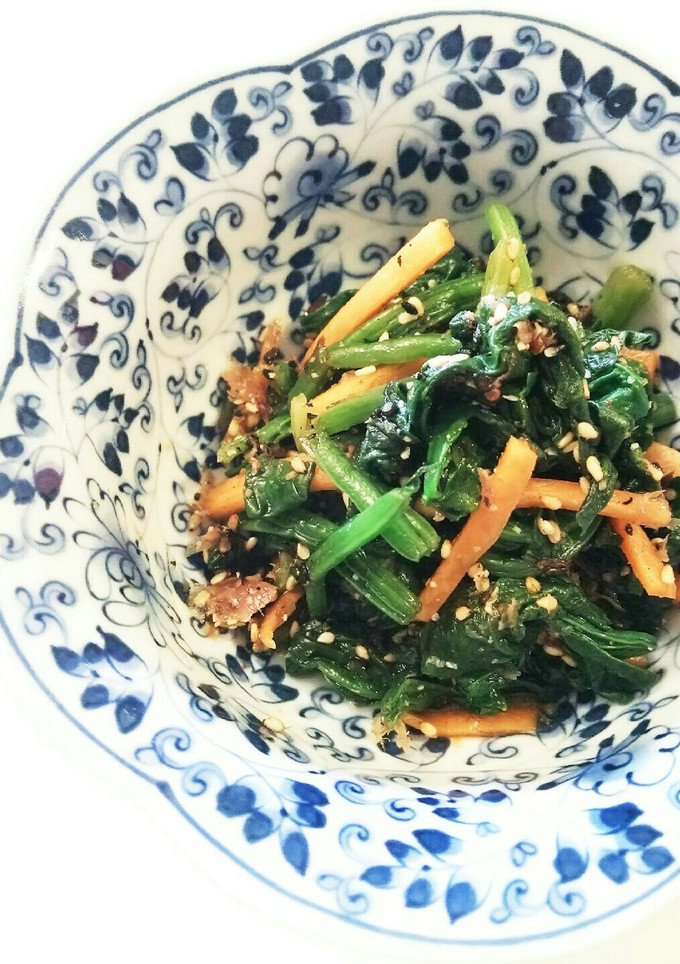 お弁当！レンジでほうれん草のごま和え-レシピのメイン写真