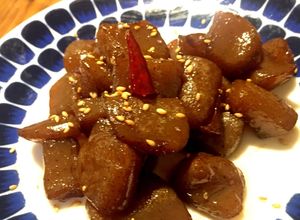 冷蔵庫で1週間保存◎こんにゃくの甘辛煮-レシピのメイン写真