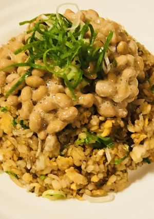 あとのせ納豆★じゃこ味噌ネギチャーハン-レシピのメイン写真