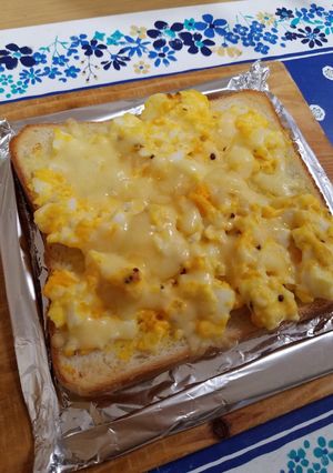 茹で玉子で☆朝からカフェ気分卵トースト☆-レシピのメイン写真