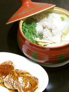 蓮根と椎茸入り鶏団子☆ハンバーグでも美味-レシピのメイン写真