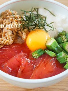 大戸屋さんばくだん丼みたいなねばねば丼-レシピのメイン写真