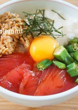 大戸屋さんばくだん丼みたいなねばねば丼-レシピのメイン写真