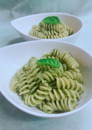 ジェノベーゼのショートパスタ（フジッリ）-レシピのメイン写真