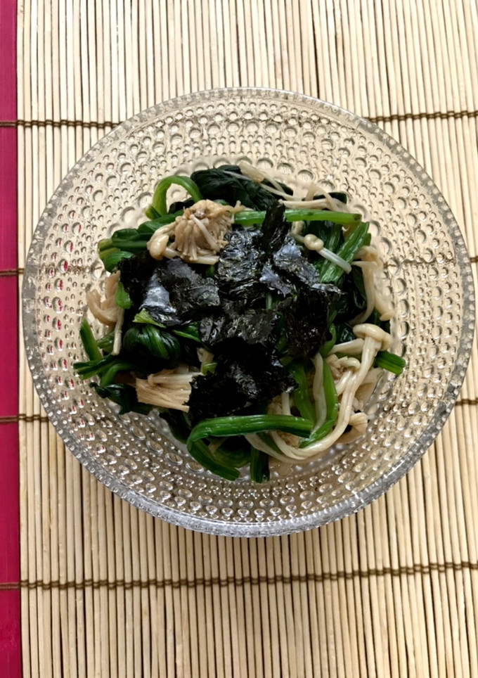 菊菜とえのきの海苔和え♪-レシピのメイン写真