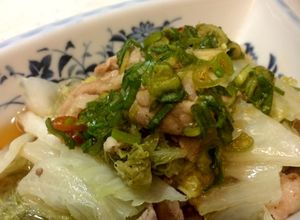 ☆白菜と豚肉のネギだれ☆フライパン蒸し-レシピのメイン写真