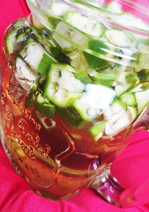 簡単♪食べちゃうオクラ水(スープ風)★-レシピのメイン写真