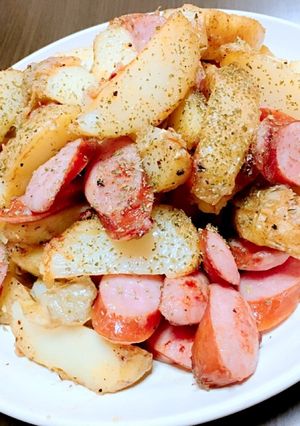 じゃが芋とベーコンのガーリック炒め-レシピのメイン写真