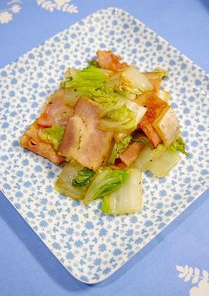 簡単！ほったらかし☆白菜ベーコン黒胡椒-レシピのメイン写真