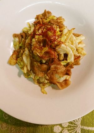 豚バラキャベツの味噌オイスターソース炒め-レシピのメイン写真