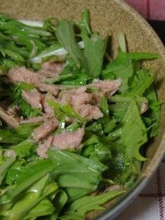 水菜のシーチキンで和えたん★おばんざい-レシピのメイン写真