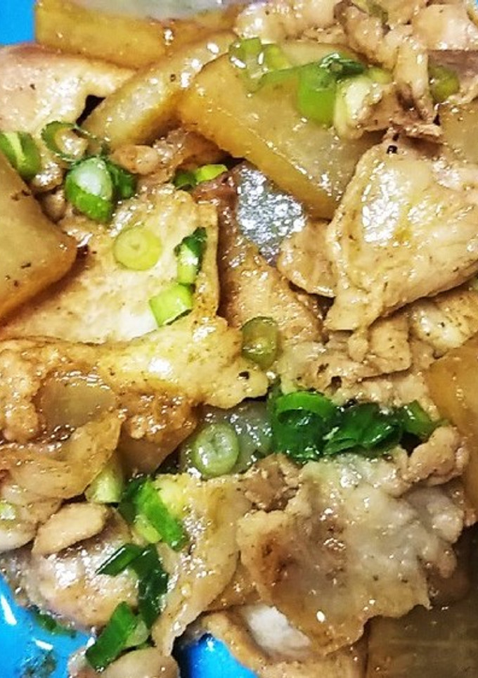 豚肉と大根のオイスターソース炒め-レシピのメイン写真