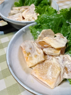 柿だけのチャチャっとサラダ-レシピのメイン写真
