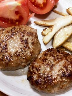 簡単☆シャキシャキれんこん入りハンバーグ-レシピのメイン写真