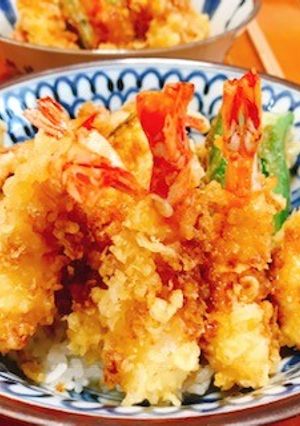 海老の花揚げ天丼-レシピのメイン写真