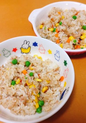 ５分で完成！ツナマヨピラフ【３歳幼児食】-レシピのメイン写真