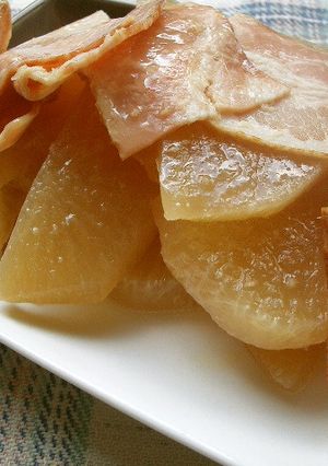 土鍋で♪大根のベーコン煮-レシピのメイン写真