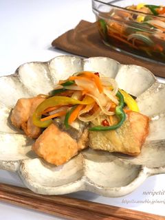 彩り野菜と鮭の南蛮漬け♡-レシピのメイン写真