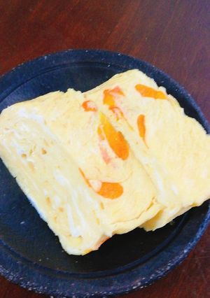 エディブルフラワーの卵焼き～華やかに～-レシピのメイン写真