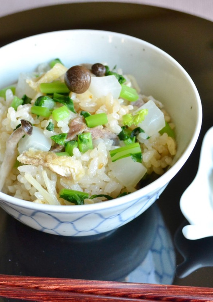 大根と豚肉の炊き込みご飯♪-レシピのメイン写真