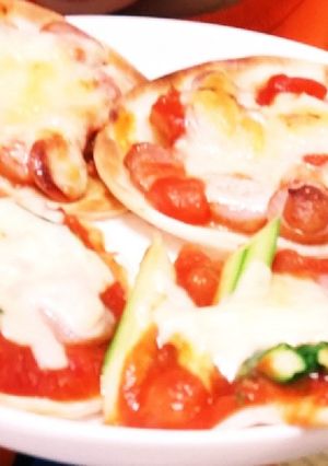 ❀餃子の皮でピザ風❀-レシピのメイン写真