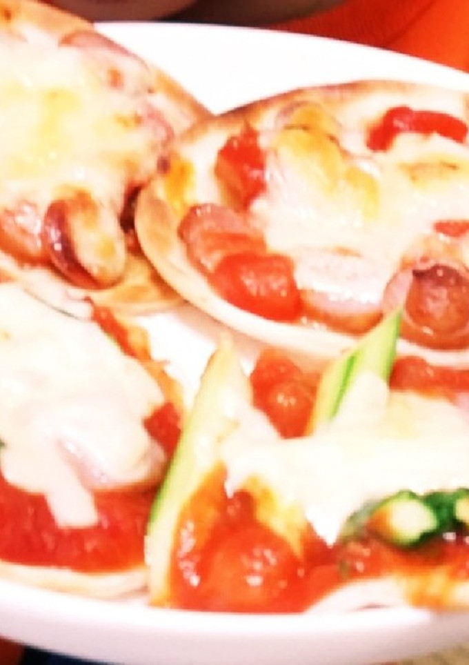 ❀餃子の皮でピザ風❀-レシピのメイン写真