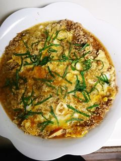 鶏ひき肉の親子丼-レシピのメイン写真